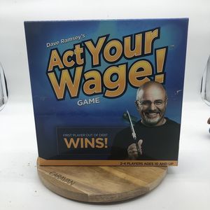 Dave Ramsey's Act Your Wage! Board Game 2012 Money Learning Budgeting Complete